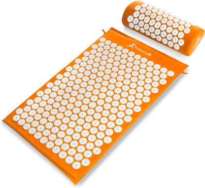 Therapeutic Acupressure Mat & Neck Pillow Set – Muscle Relaxation & Pain Relief Solution