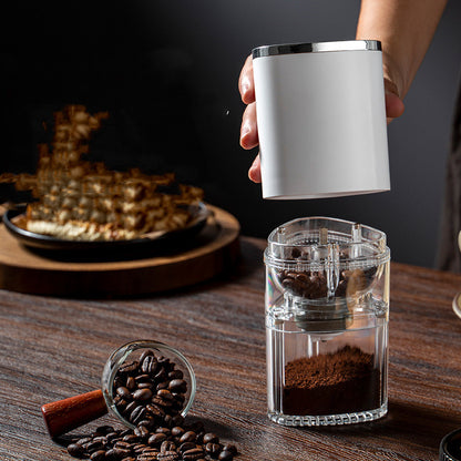 Electric Coffee Grinder - Automatic Portable USB Rechargeable Coffee Bean Crusher for Drip Coffee and Kitchen Use