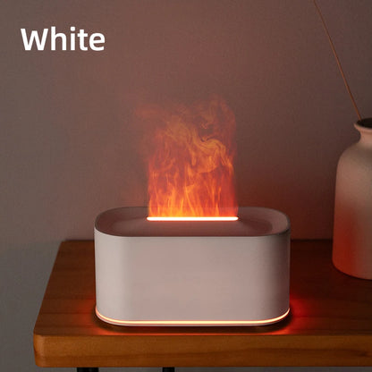 Aroma Diffuser with Flame Glow – Multi-Color Light Mist Humidifier for Home and Office Use