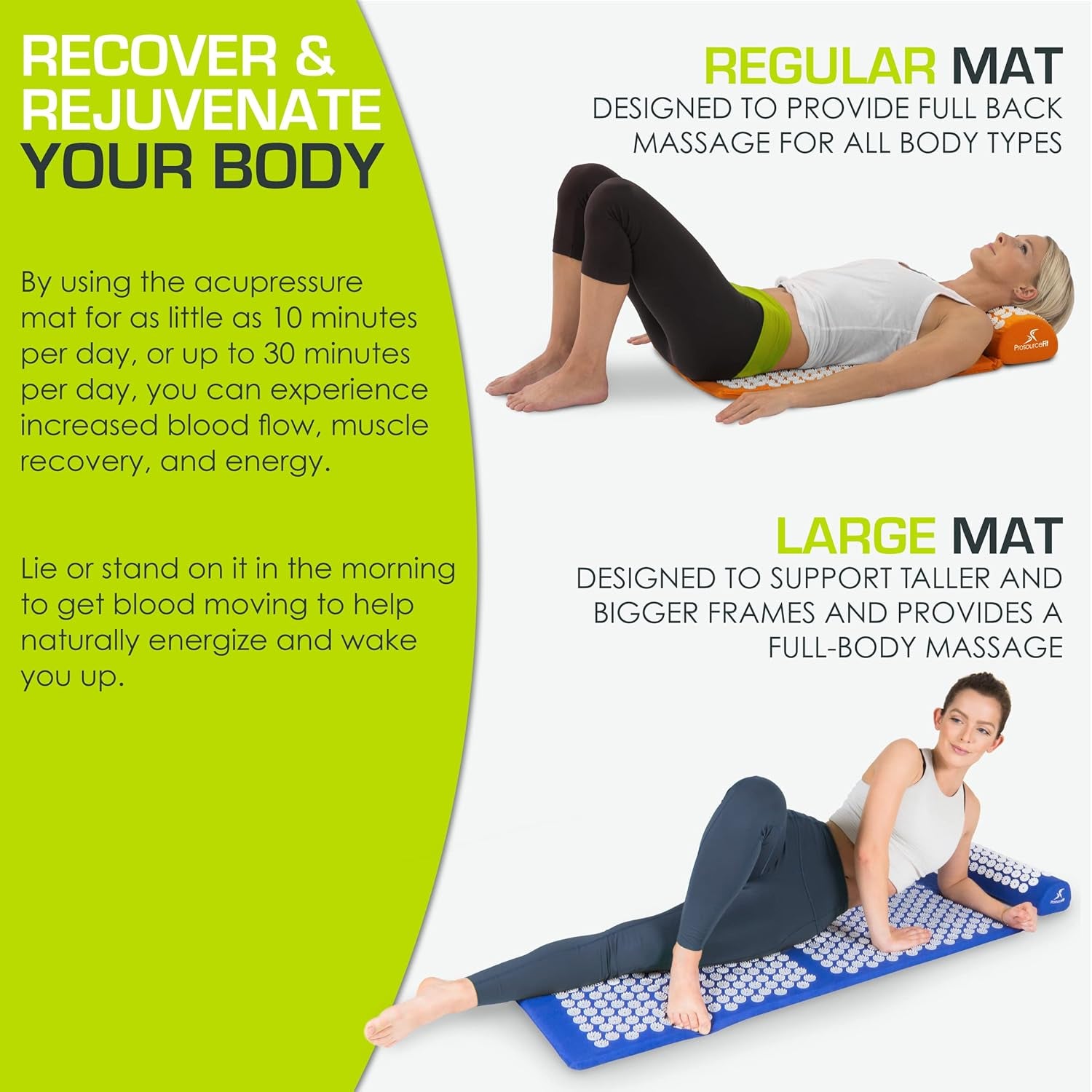 Therapeutic Acupressure Mat & Neck Pillow Set – Muscle Relaxation & Pain Relief Solution