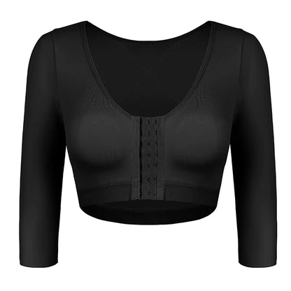 Arm Shaper Compression Top for Women – Compression Half Sleeve Shapewear with Posture Support