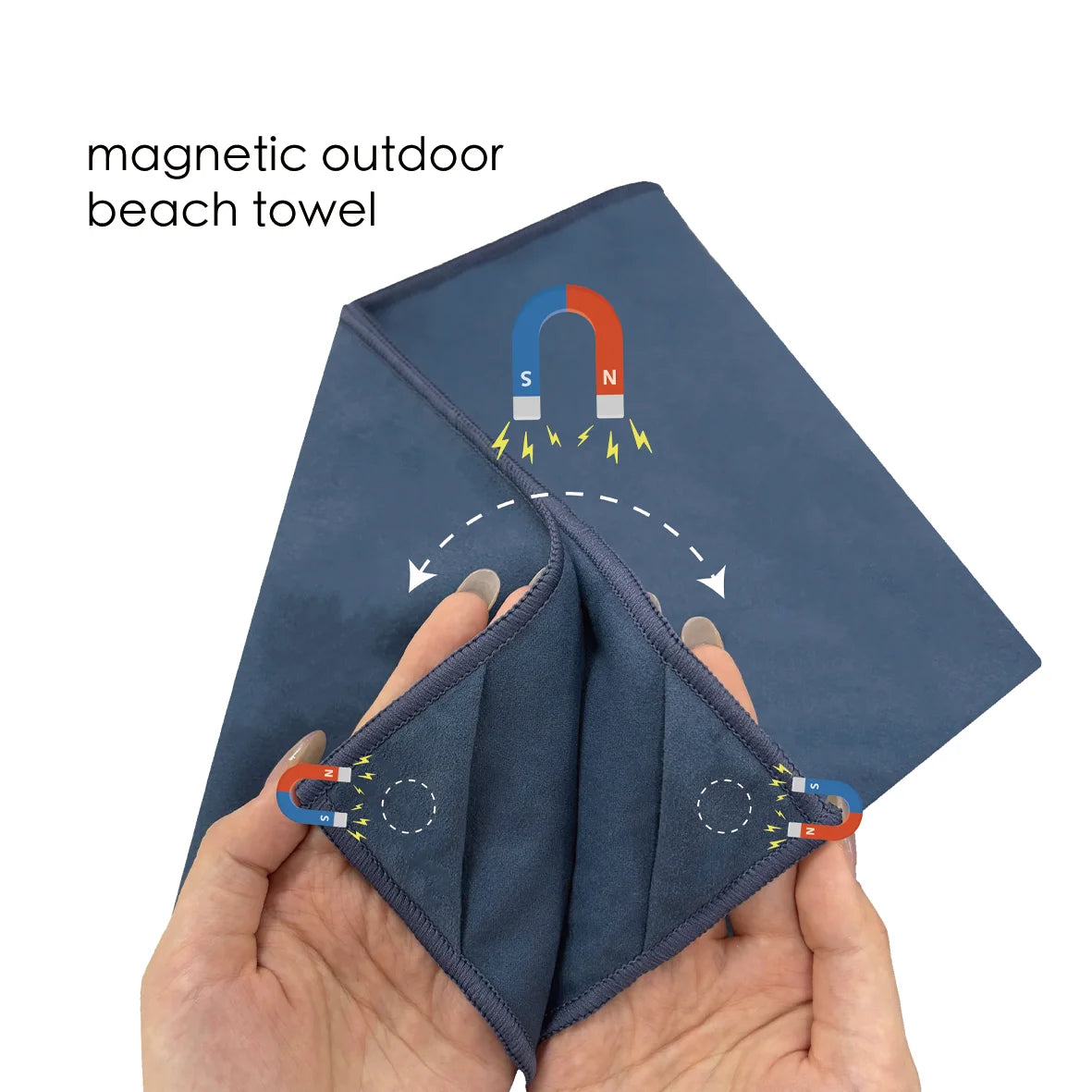 Premium Quality Portable Magnetic Towel for Outdoor Sports and Swimming