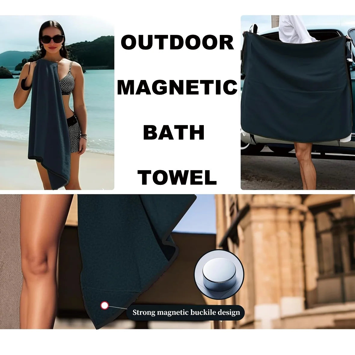 Premium Quality Portable Magnetic Towel for Outdoor Sports and Swimming