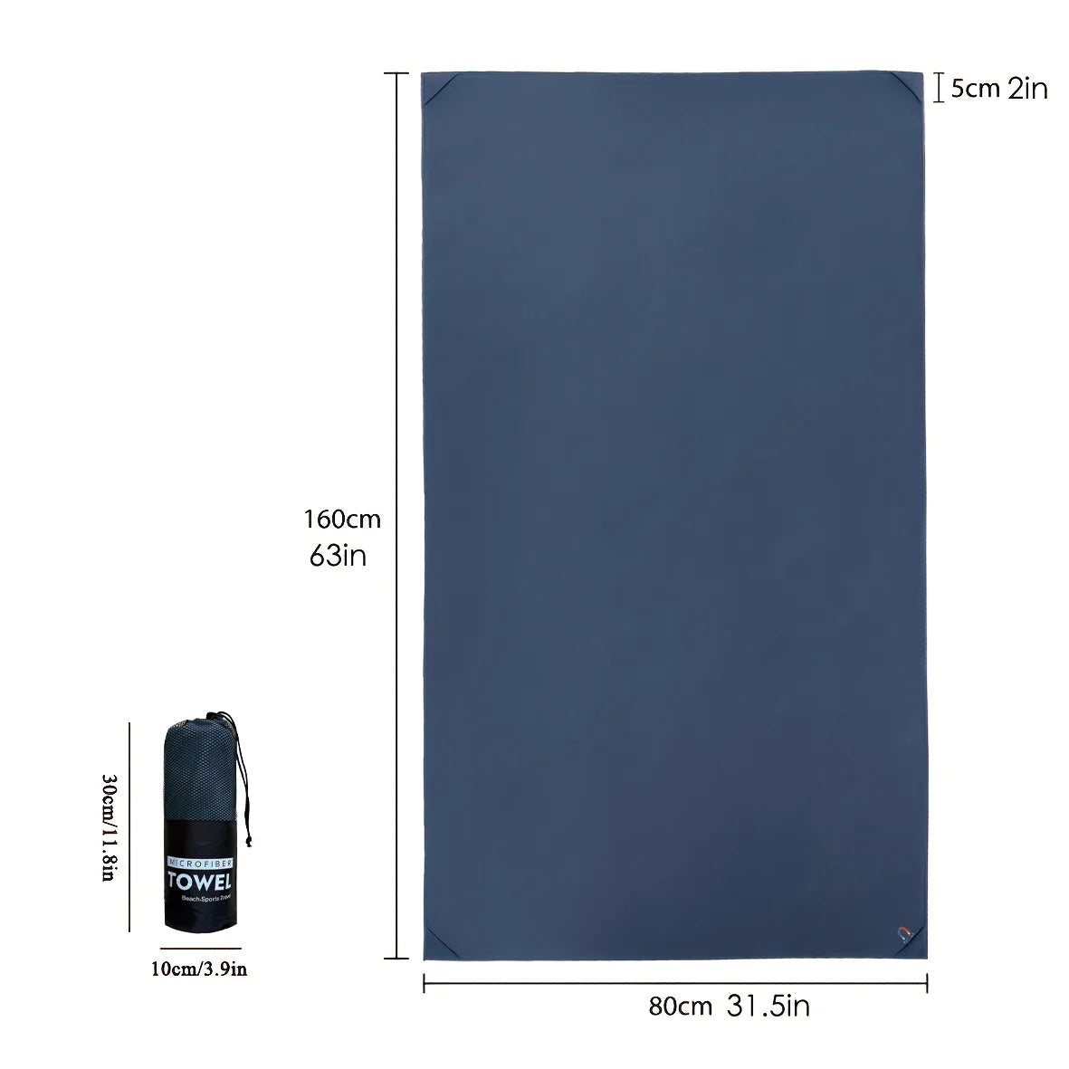 Premium Quality Portable Magnetic Towel for Outdoor Sports and Swimming