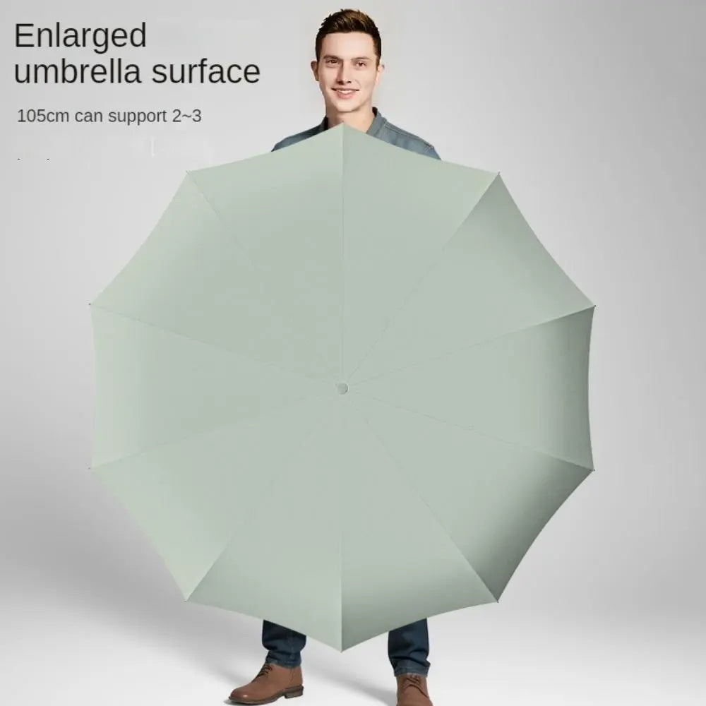 Compact Green Auto Open Umbrella – Windproof, Rainproof & UV Protection | Portable Folding Travel Umbrella for Everyday Use