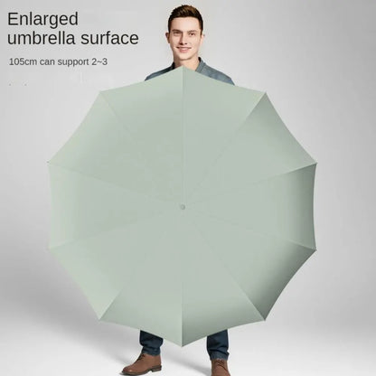 Compact Green Auto Open Umbrella – Windproof, Rainproof & UV Protection | Portable Folding Travel Umbrella for Everyday Use
