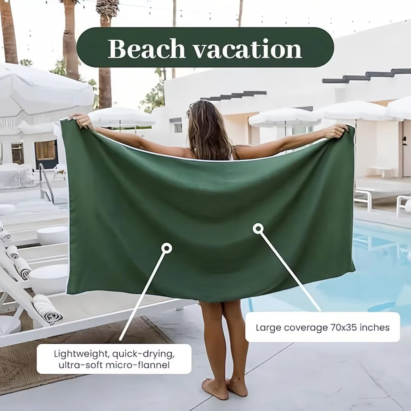 Multi-Use Coral Fleece Magnetic Towel – Fast-Drying, Compact & Travel-Friendly