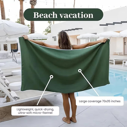 Multi-Use Coral Fleece Magnetic Towel – Fast-Drying, Compact & Travel-Friendly