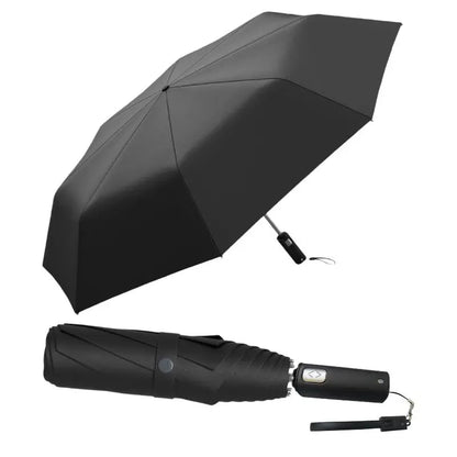 Compact Green Auto Open Umbrella – Windproof, Rainproof & UV Protection | Portable Folding Travel Umbrella for Everyday Use